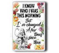 Alice in Wonderland large size Magnet, I knew who I was this... Fridge Magnet