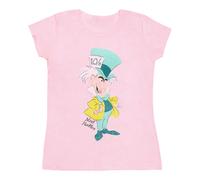 Alice In Wonderland Mad Hatter Classic Cotton Boyfriend T-Shirt Disney Baby Pink S