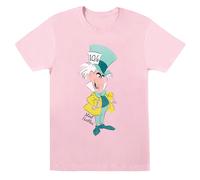 Alice In Wonderland Mad Hatter Classic T-Shirt Disney Baby Pink 12-13 Years