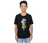 Alice In Wonderland Mad Hatter Classic T-Shirt Disney Black 5-6 Years
