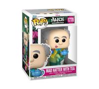 Funko POP! Disney: Alice in Wonderland - Mad Hatter with Tea | Official Merch - Collectable Vinyl Figurine for Shelf Display - Birthday Gift Idea for Fans and Collectors