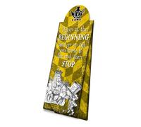 Alice in Wonderland Magnetic Bookmark - Begin Beginning End Stop
