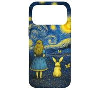 Alice in Wonderland Meets Starry Night Van Gogh Art Mashup Case for iPhone 17 Pro Max