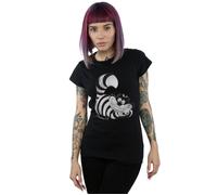 Alice in Wonderland Mono Cheshire Cat Cotton T-Shirt Disney Black S