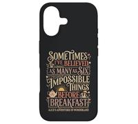 Alice in Wonderland Quote "Impossible" Case for iPhone 17