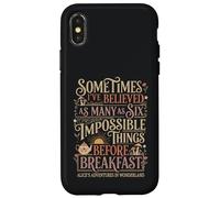 Alice in Wonderland Quote "Impossible" Case for iPhone X/XS