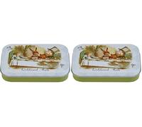 Alice in Wonderland Sugar Free Mints Tin 35g - Traditional Pocket-Sized British Gift & Souvenir (Pack of 2)