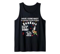 ALICE IN WONDERLAND T-SHIRT MAD HATTER HAVE I GONE MAD? Tank Top