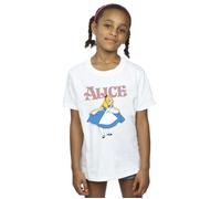 (12-13 Years, White) Disney Girls Alice In Wonderland Take A Bow Cotton T-Shirt