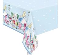 Alice in Wonderland Teaparty Tablecover,Multicolor,54 x 84 inch