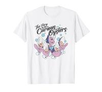 Alice In Wonderland The Curious Oysters T-Shirt, Men, White, 3X-Large