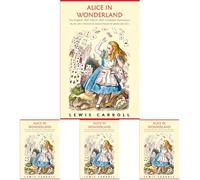 Alice in Wonderland: The Original 1865 Edition With Complete Illustrations By Sir John Tenniel (A Classic Novel of Lewis Carroll) (Pack of 4)