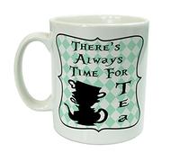 Alice in Wonderland Theres Always Time for Tea Novelty Ceramic 10oz Mug Gift