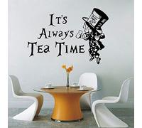 Alice in Wonderland Wall Decal Hatter Cartoon Poster Vinyl Home Decoration Sticker Kids Bedroom Wall Art Mural Removable 42X61Cm