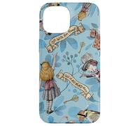 Alice in Wonderland Watercolor Flowers Collage Case for iPhone 15
