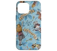 Alice in Wonderland Watercolor Flowers Collage Case for iPhone 16 Pro Max