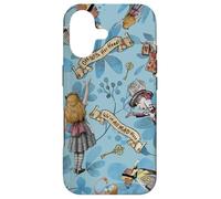 Alice in Wonderland Watercolor Flowers Collage Case for iPhone 17