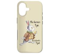 Alice in Wonderland White Rabbit Late The Hurrier I Go Case for iPhone 17