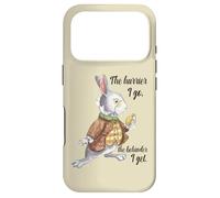 Alice in Wonderland White Rabbit Late The Hurrier I Go Case for iPhone 17 Pro
