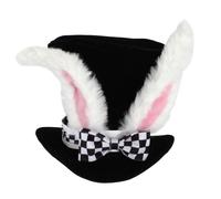 Alice In Wonderland White Rabbit Topper Costume Hat Adult One Size