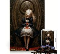 Alice in Wonderland with Heart Jigsaw Puzzles for Adults 1000 Brain Exercise Smooth Cut Home Activity (38x52cm)