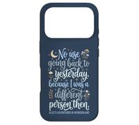 Alice in Wonderland Yesterday Quote Case for iPhone 17 Pro