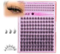 ALICE Manga Lash Clusters Clear Band with Bottom Eyelash Clusters Anime Cluster Eyelash Extensions Wispy Natural Lash Extensions Thin Band 174pcs 6-18mm Individual Lashes DIY at Home