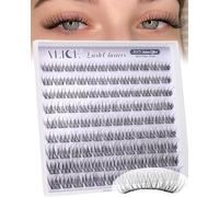 ALICE Natural Short Lash Clusters Wispy 8-12mm Cluster Eyelash Extensions Individual Lashes C-Curly DIY Lash Extensions Soft Thin Band Eyelash Clusters