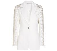 Alice + Olivia Breann Crystal-embellished Crepe Blazer - White - 6 (UK10 / S)