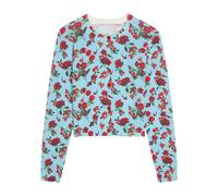 Alice + Olivia Carson Floral Print Stretch-cotton Cardigan - Multicoloured - L (UK14 / L)