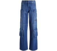 alice + olivia Cay wide-leg cargo jeans - Blue 32