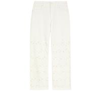 Alice + Olivia Chic Cutwork Embroidered Wide-leg Jeans - White - 25 (W25 / UK6 / XS)