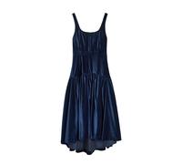 Alice + Olivia Diana Structured Velvet Midi Dress - Dark Blue - 4 (UK8 / S)