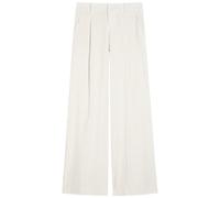 Alice + Olivia Eric Pinstriped Linen-blend Trousers - Black And White - 10 (UK14 / L)