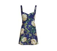 Alice + Olivia Eve Embellished Floral Crepe Mini Dress - Multicoloured - 8 (UK12 / M)