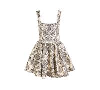 Alice + Olivia Guinevere Bustier Floral-jacquard Woven Mini Dress - Black - 8 (UK12 / M)