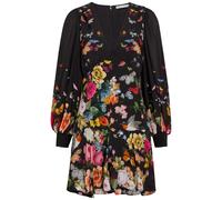 Alice + Olivia Irene Empire Waist Printed Woven Mini Dress - Black - 8 (UK12 / M)