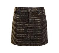 Alice + Olivia Joss Embellished Stretch-denim Mini Dress - Charcoal - 25 (W25 / UK6 / XS)