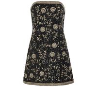 Alice + Olivia Katia Embellished Crepe Mini Dress - Black And White - 4 (UK8 / S)