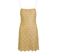 Alice + Olivia Nina Scalloped Embellished Mini Dress - Gold - 4 (UK8 / S)