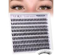 ALICE Short Lash Clusters 8-12mm Wispy Volume Eyelash Extensions Natural Thin Band Eyelash Clusters Individual Lashes DIY Lash Extensions