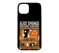 Alice Springs Australia Flag Uluru Desert Vintage Art Case for iPhone 15 Plus