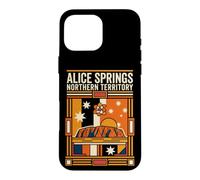Alice Springs Australia Flag Uluru Desert Vintage Art Case for iPhone 16 Pro Max