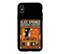 Alice Springs Australia Flag Uluru Desert Vintage Art Case for iPhone X/XS