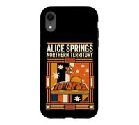 Alice Springs Australia Flag Uluru Desert Vintage Art Case for iPhone XR