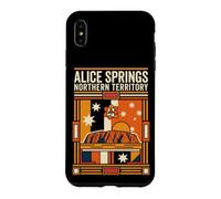 Alice Springs Australia Flag Uluru Desert Vintage Art Case for iPhone XS Max