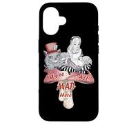 Alice & the Cheshire Cat Madness - We're All Mad Here Quote Case for iPhone 16
