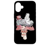 Alice & the Cheshire Cat Madness - We're All Mad Here Quote Case for iPhone 16 Plus