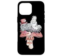 Alice & the Cheshire Cat Madness - We're All Mad Here Quote Case for iPhone 16 Pro Max