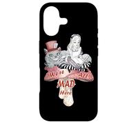 Alice & the Cheshire Cat Madness - We're All Mad Here Quote Case for iPhone 17